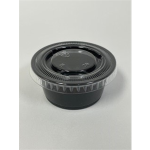 SOMI PC200GXBK, Cup Plastic Portion 2 oz PP 25x100 BLACK,  11.60 LBS, PACK SIZE 2500