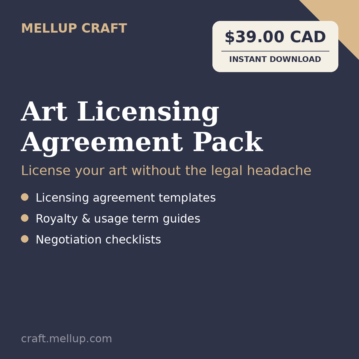 Art Licensing Agreement Pack cover