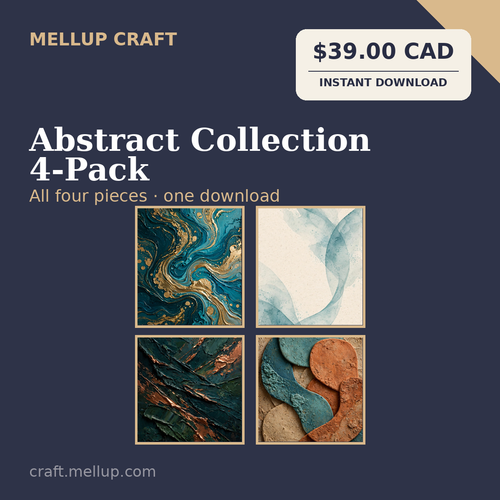 Abstract Collection 4-Pack wall art