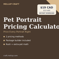 Pet Portrait Pricing Calculator