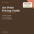 Art Print Pricing Guide, $12 CAD / $8 USD