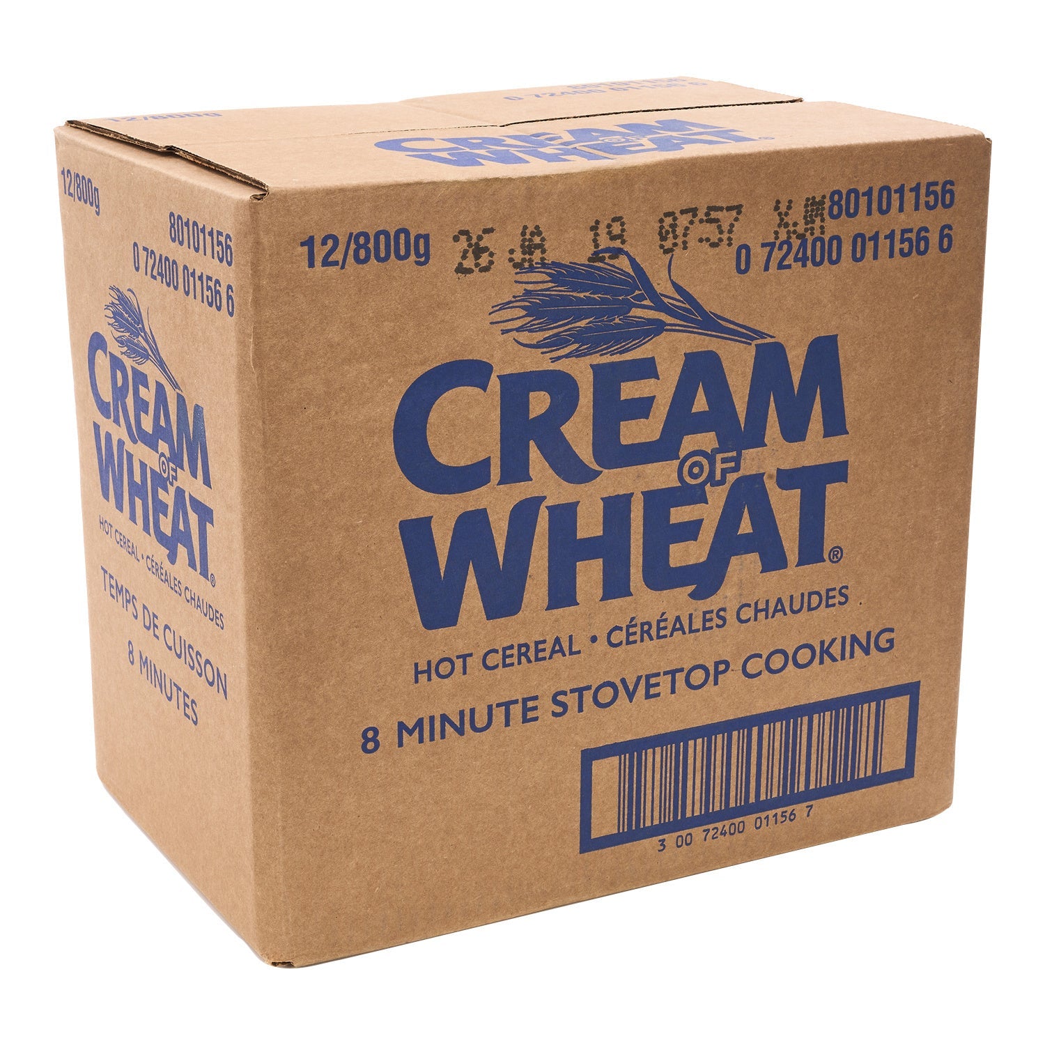 Cereal Cream Of Wheat - 12 x 800 g - Nabisco - Restaurant and Foodservice Ingredients - Canadian Distribution - Ships Free Within Canada on Orders Above CAD $199